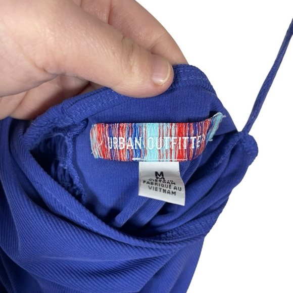 Urban Outfitters UO Tia Halter Cinched Crop Top in Purple Size M - Picture 5 of 13